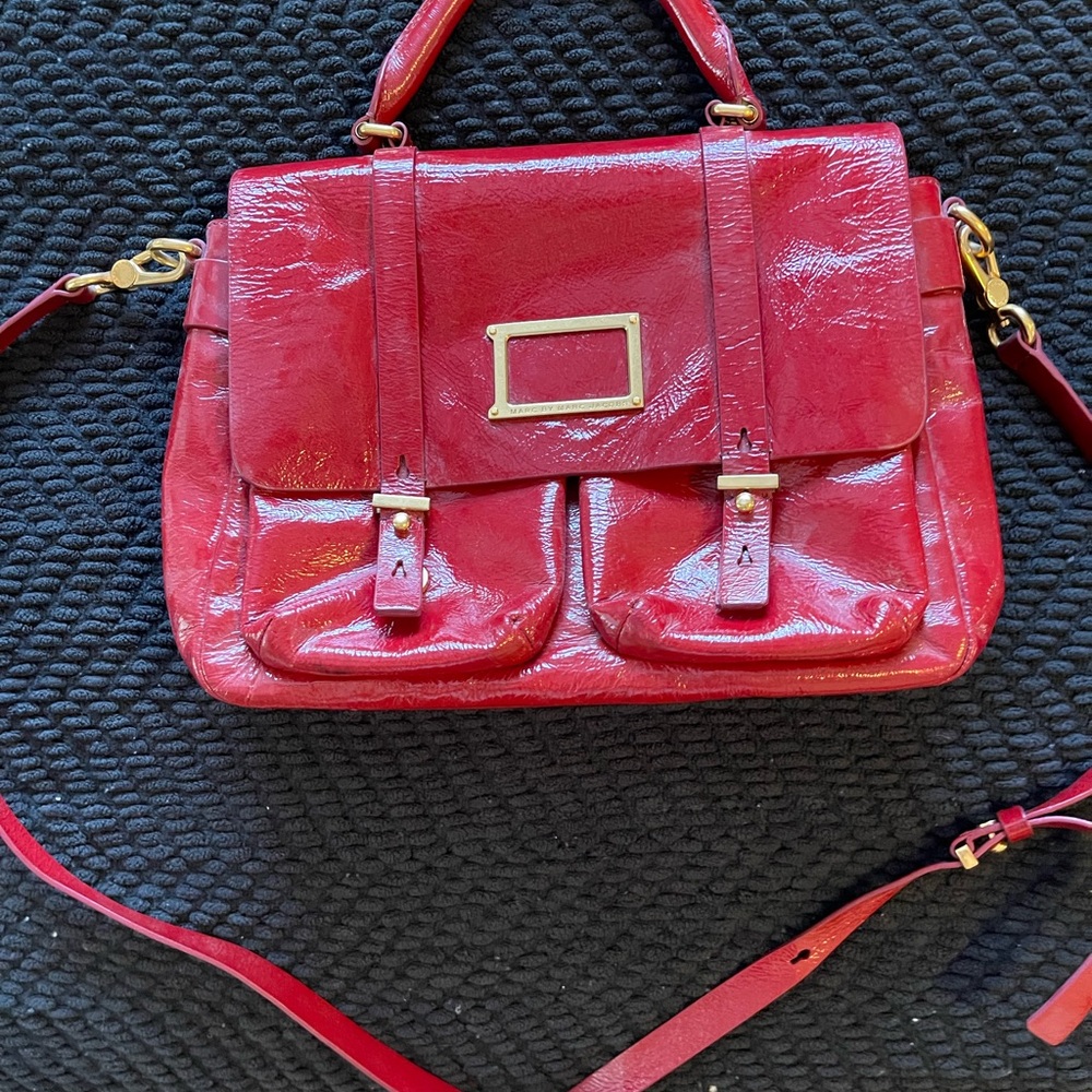 Vintage Marc Jacobs Red Satchel Bag